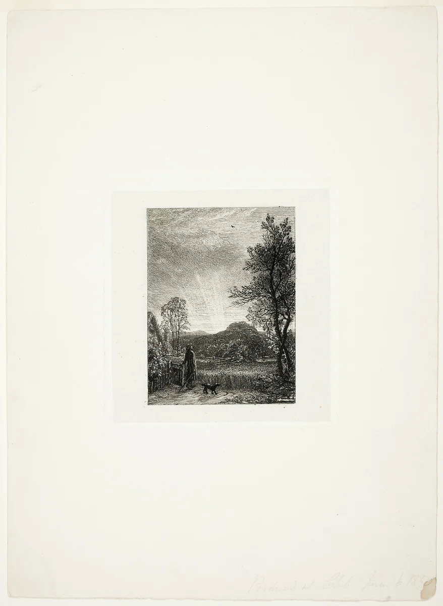 The Skylark by Samuel Palmer, print, 1850