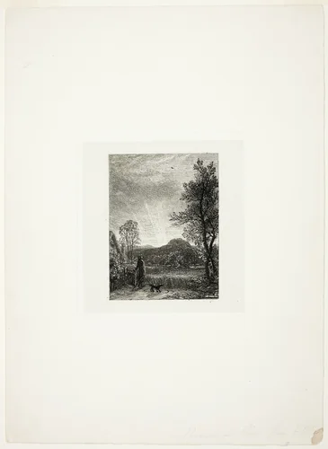 The Skylark by Samuel Palmer, print, 1850