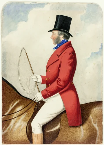 Equestrian Portrait of Lord Simpson by Joshua Dighton, painting, 1820-1840