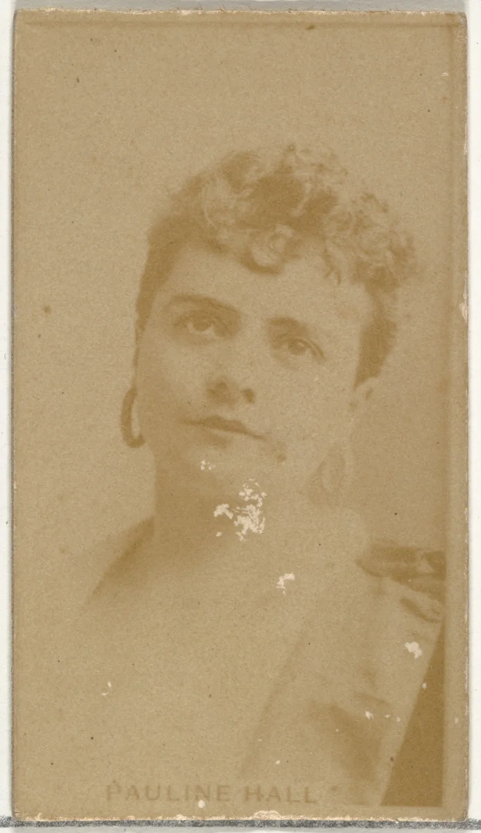 Pauline Hall, from the Actors and Actresses series (N145-8) issued by Duke Sons & Co. to promote Duke Cigarettes by W. Duke, Sons & Co., photograph, 1890-1895