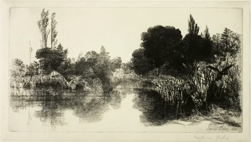 Shere Mill Pond, No. II (large plate) by Francis Seymour-Haden, print, 1860