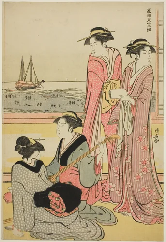 The Fourth Month, from the series "Twelve Months in the South (Minami juni ko)" by Torii Kiyonaga (鳥居清長), print, 1779-1789