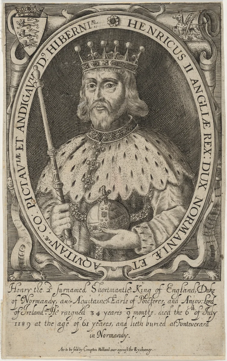 Henry II of England by Renold Elstrack, print, 1618