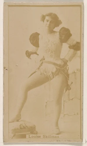 Louise Skillman, from the Actresses series (N245) issued by Kinney Brothers to promote Sweet Caporal Cigarettes by Kinney Brothers Tobacco Company, photograph, 1890