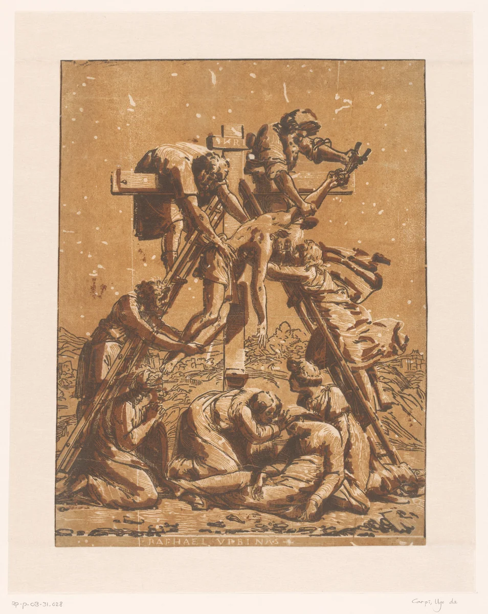 Kruisafneming by Unknown, print, 1518