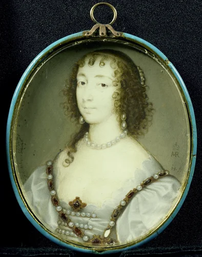 Henriëtte Maria van Frankrijk (1609-1669). Echtgenote van Karel I van Engeland by John Hoskins, painting, 1630-1645