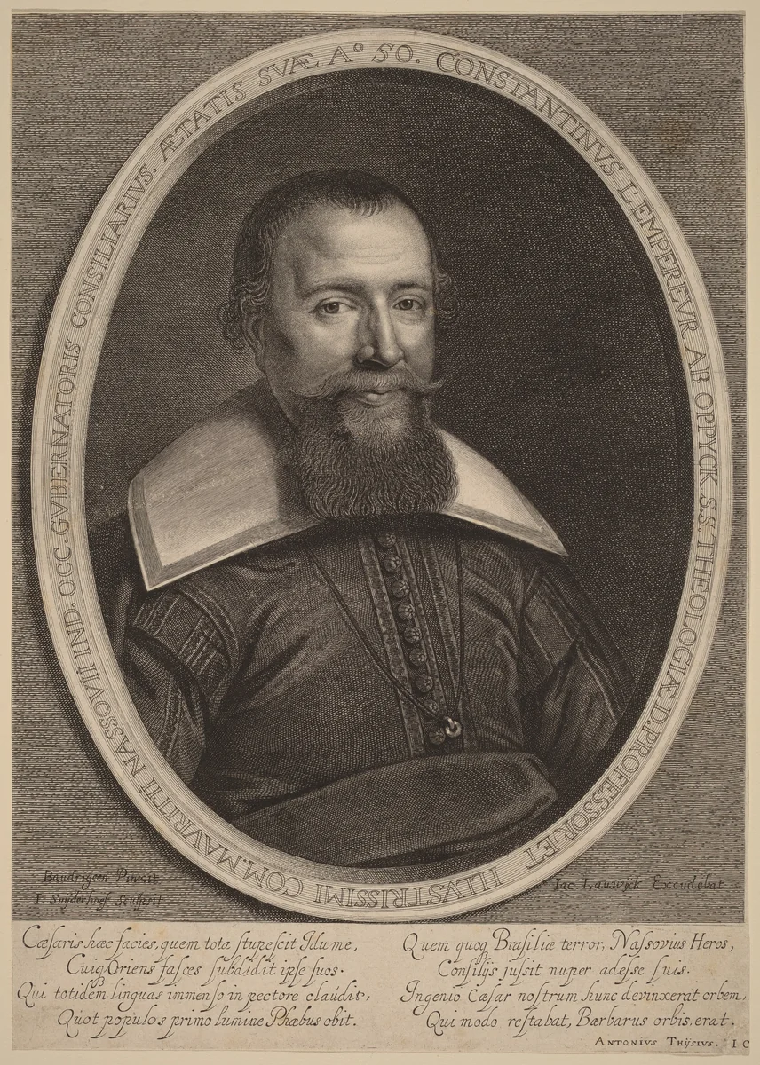Constantijn L'Empereur by Jonas Suyderhoff; David Baudringien; Jacob Lauwyck, print, 1636-1646