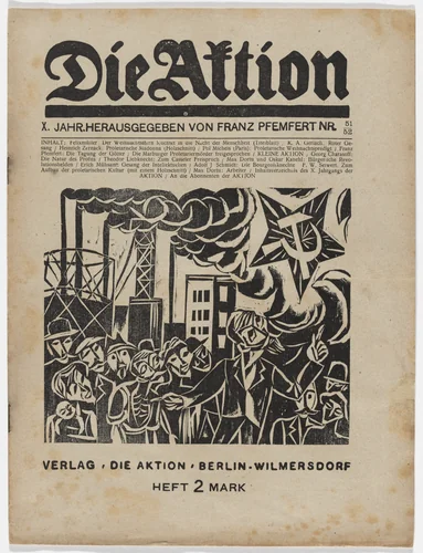 Die Aktion, vol. 10, no. 51/52 by Conrad Felixmüller, periodical, 1920