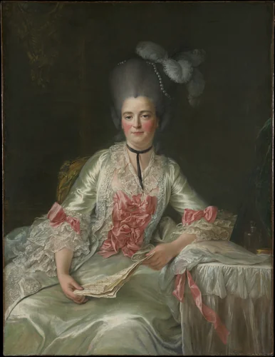 Marie Rinteau, called Mademoiselle de Verrières by François Hubert Drouais, painting, 1761
