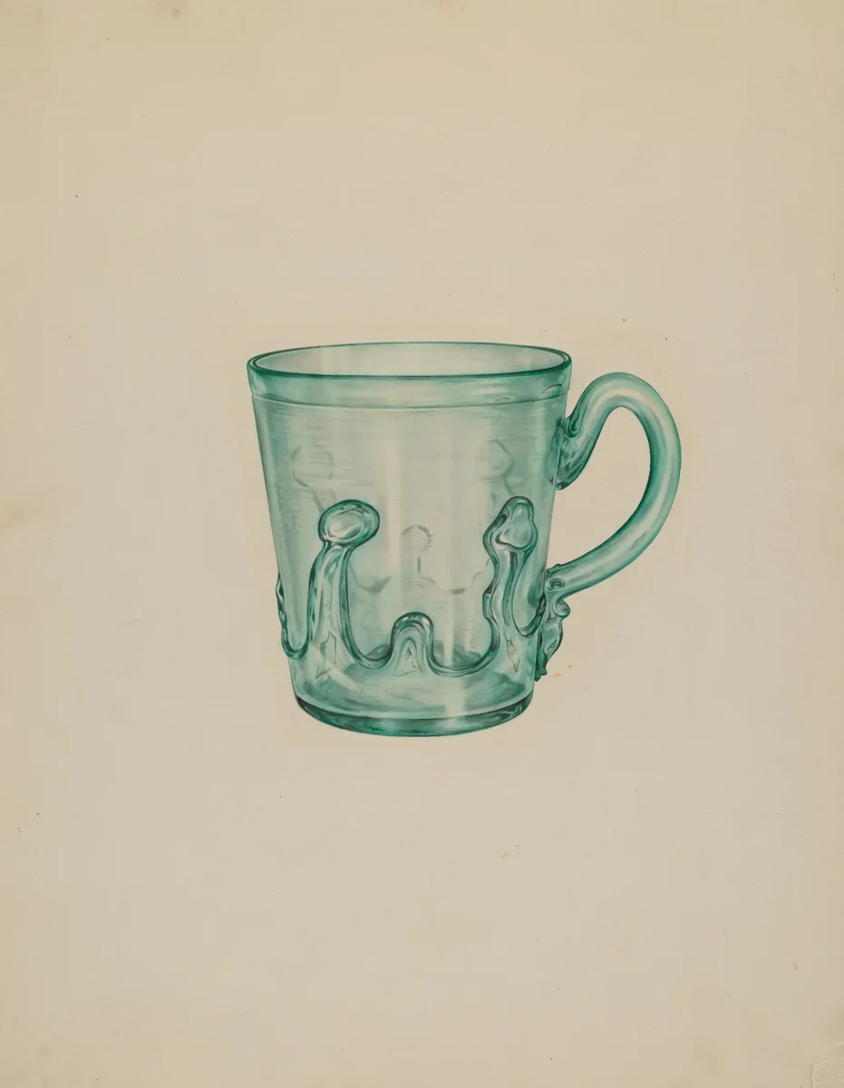 Mug by Van Silvay, index of american design, 1939