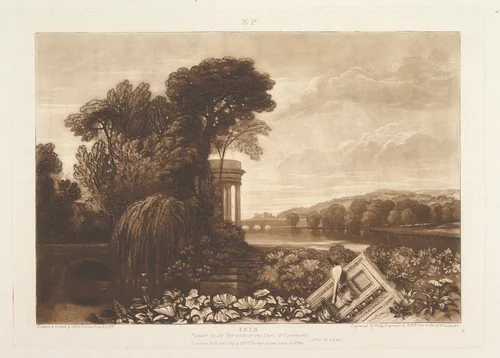 Isis, part XIV, plate 68 from "Liber Studiorum" by Joseph Turner, print, 1819