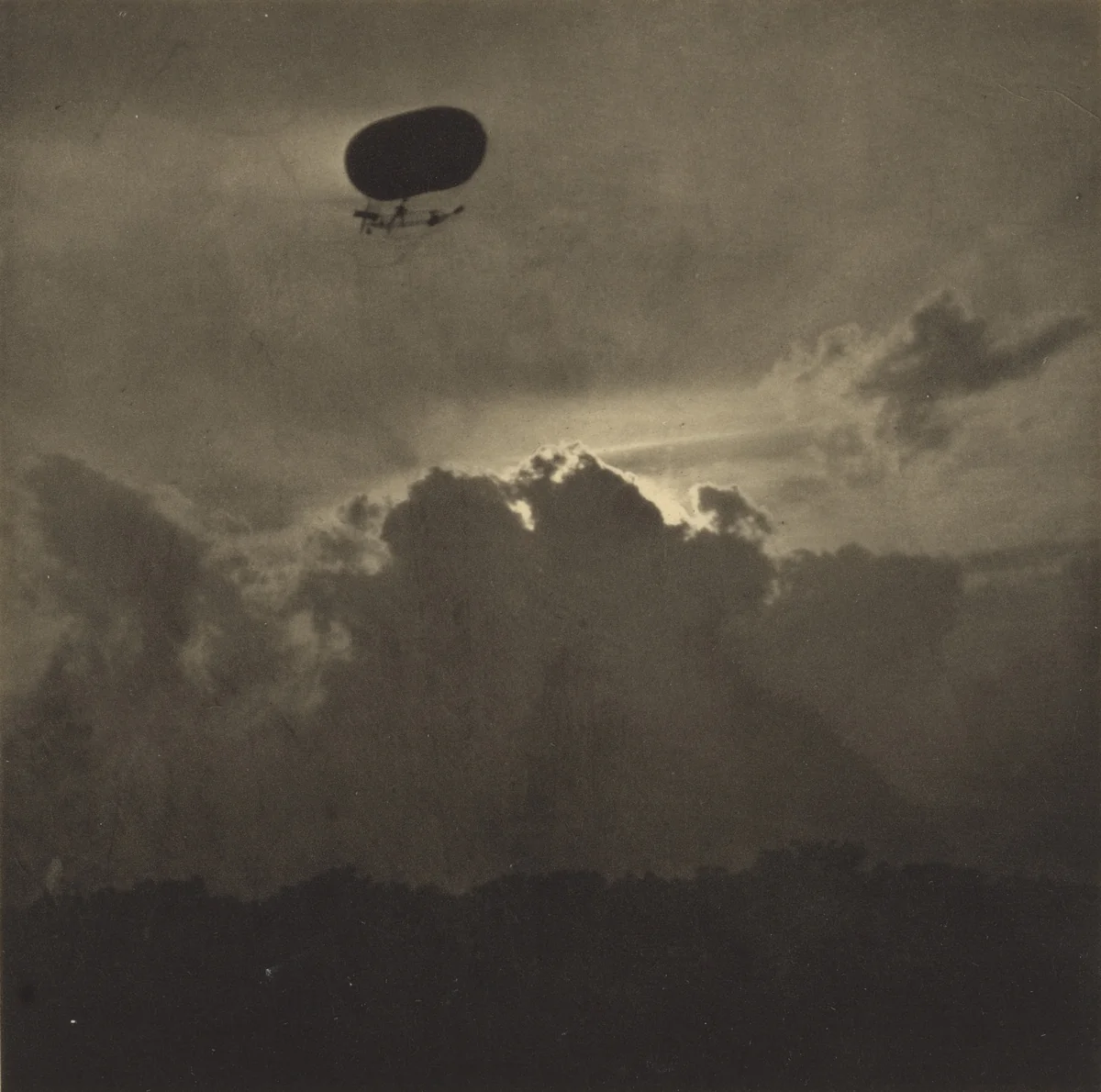 A Dirigible by Alfred Stieglitz, photograph, 1910