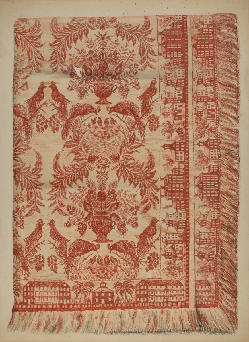 Coverlet by Cornelius Christoffels, index of american design, 1937