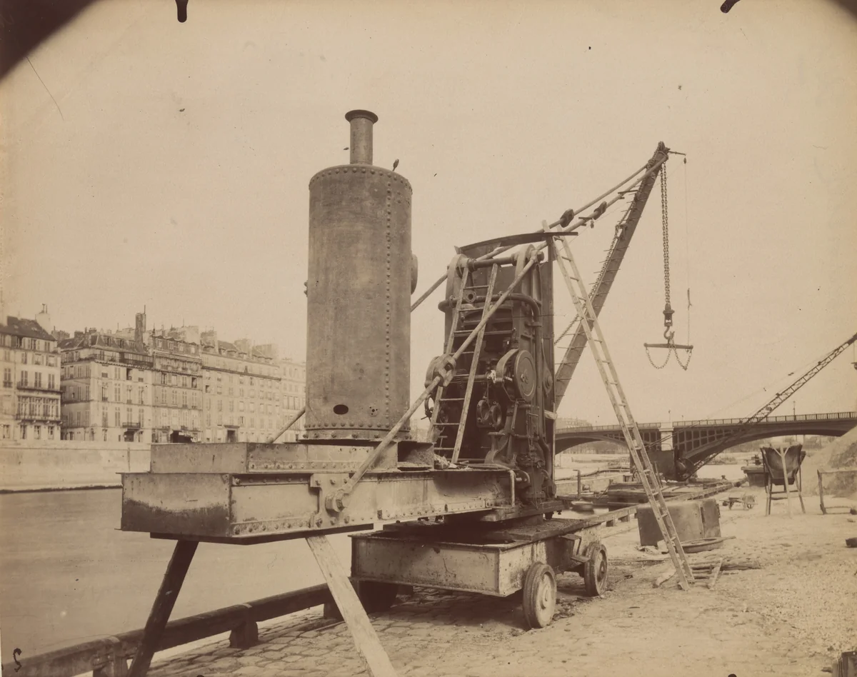 Coin, quai de la Tournelle by Eugène Atget, photograph, 1910
