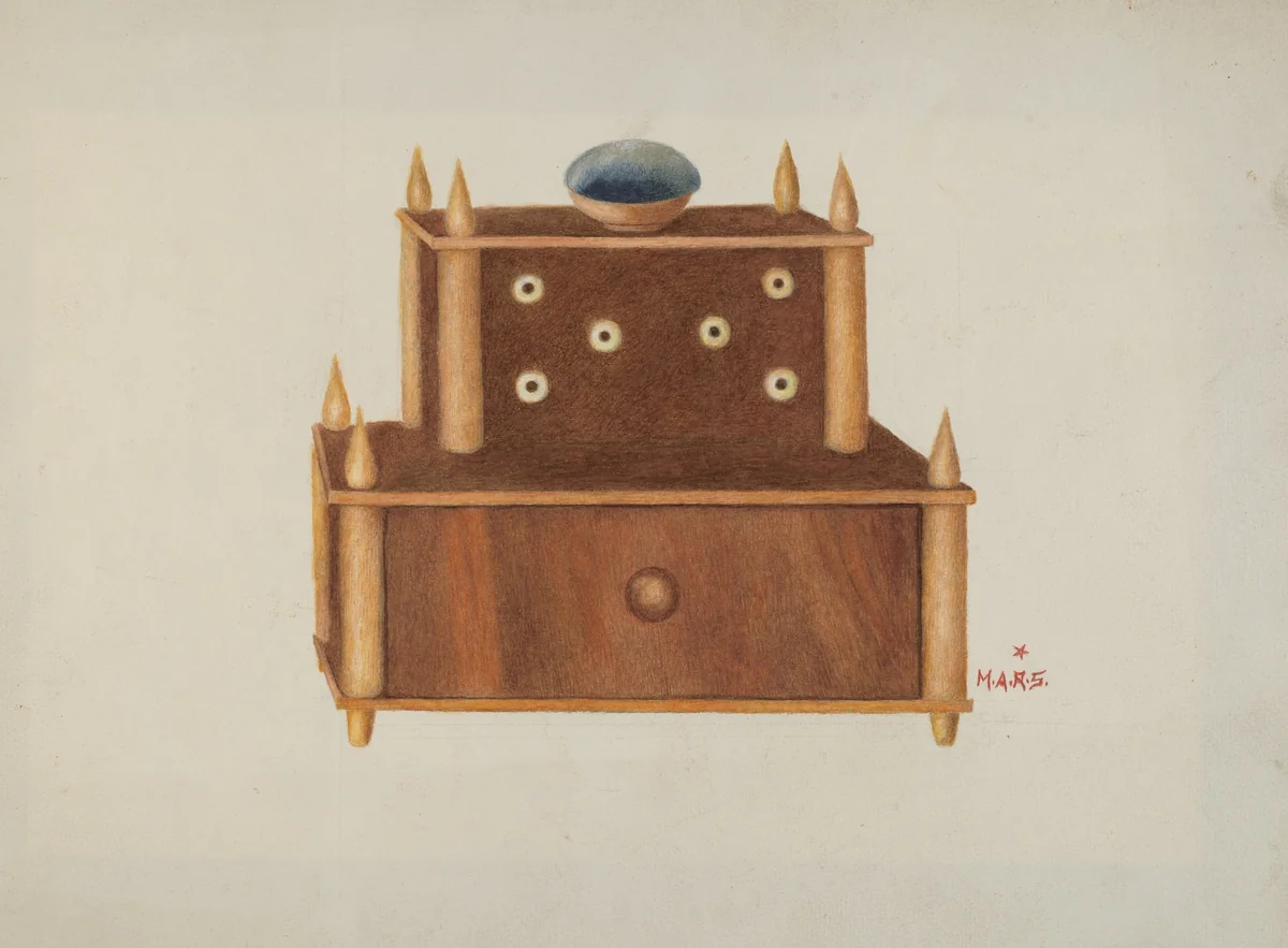 Bureau by Margaret Stottlemeyer, index of american design, 1935-1942