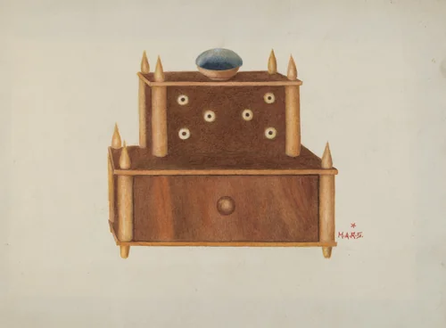 Bureau by Margaret Stottlemeyer, index of american design, 1935-1942