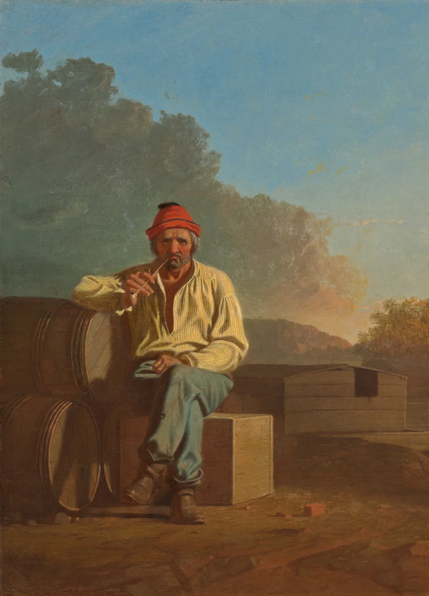 Mississippi Boatman by George Caleb Bingham, painting, 1850