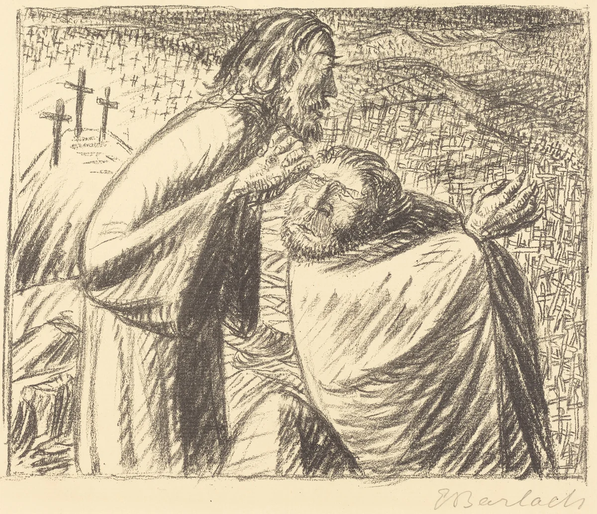 Anno Domini MCMXVI Post Christum Natum by Ernst Barlach, print, 1916