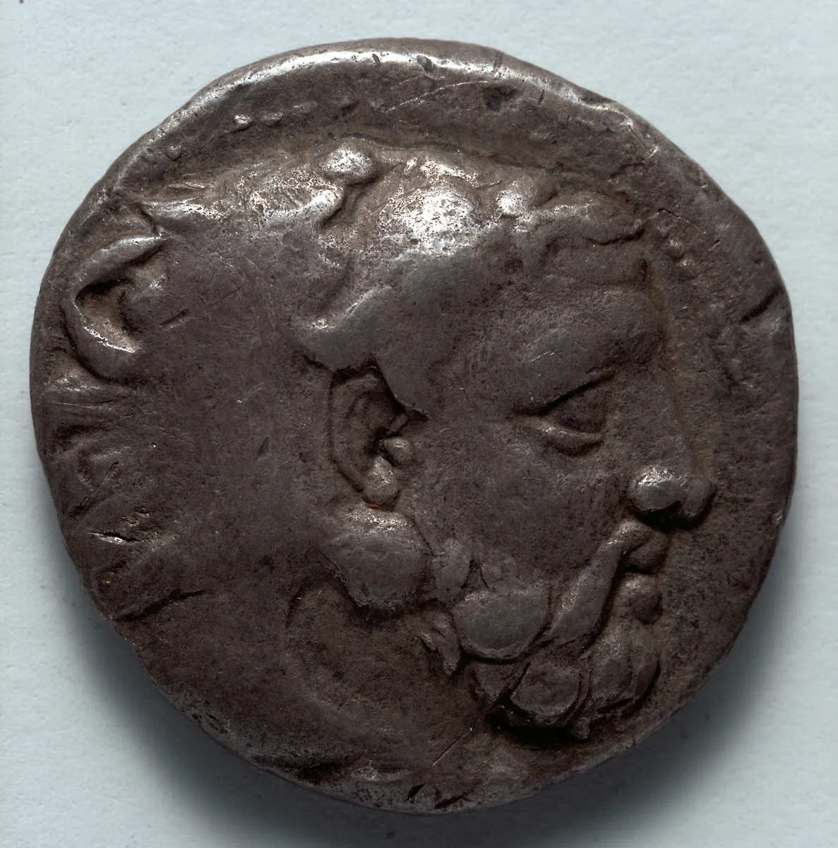 Stater: Head of Bearded Herakles (obverse) by Unknown, metalwork, -389--369