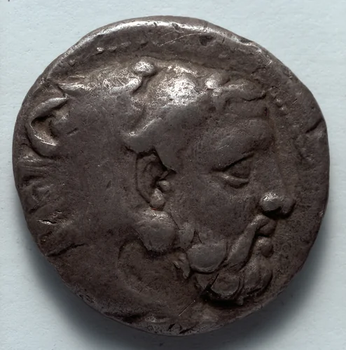 Stater: Head of Bearded Herakles (obverse) by Unknown, metalwork, -389--369
