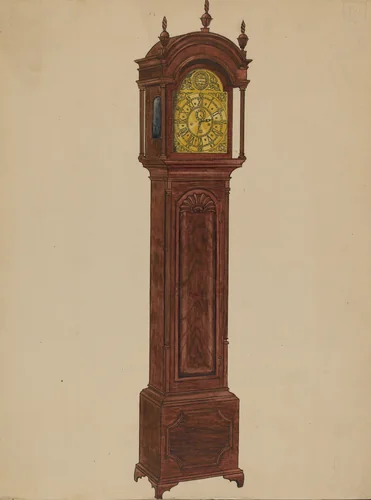 Clock Case by John Dieterich, index of american design, 1936