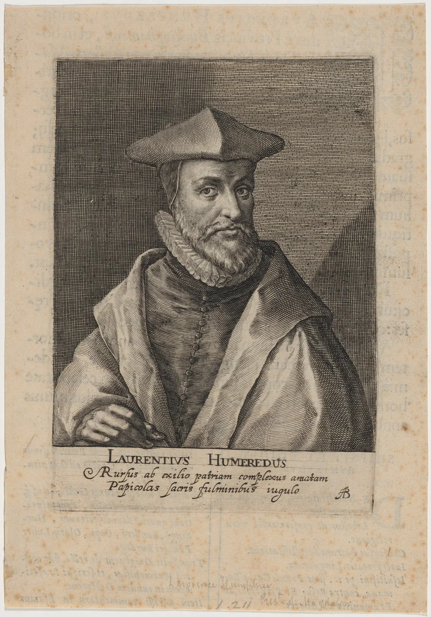 Laurence Humphrey by Willem de Passe, print, 1620