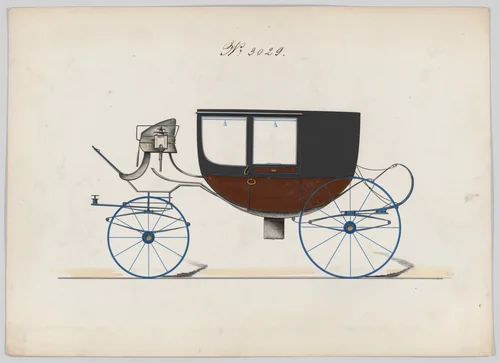 Coach #3029 by Brewster & Co., drawing, 1874