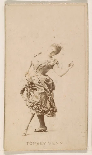 Topsey Venn, from the Actresses series (N245) issued by Kinney Brothers to promote Sweet Caporal Cigarettes by Kinney Brothers Tobacco Company, photograph, 1890