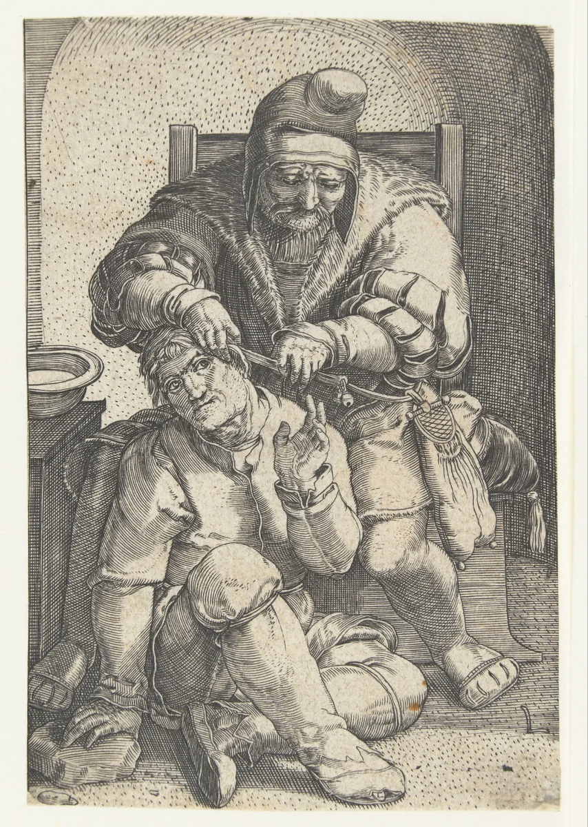 De chirurgijn by anonymous, print, 1524-1583