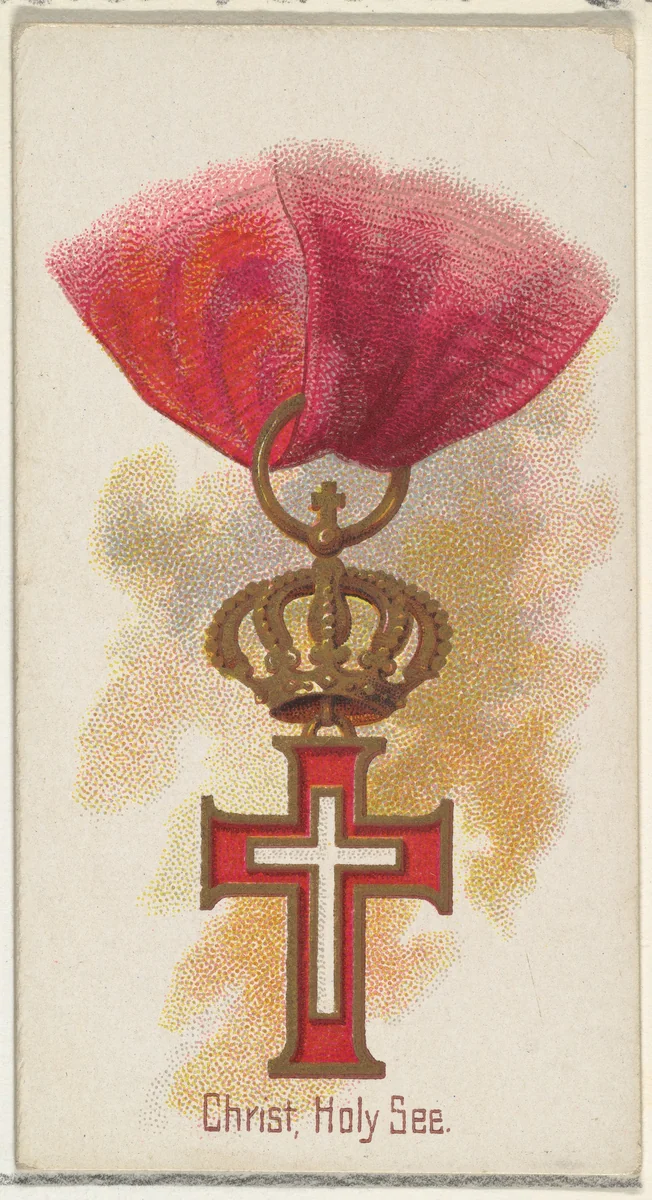 Christ, Holy See, from the World's Decorations series (N30) for Allen & Ginter Cigarettes by Allen & Ginter, print, 1890
