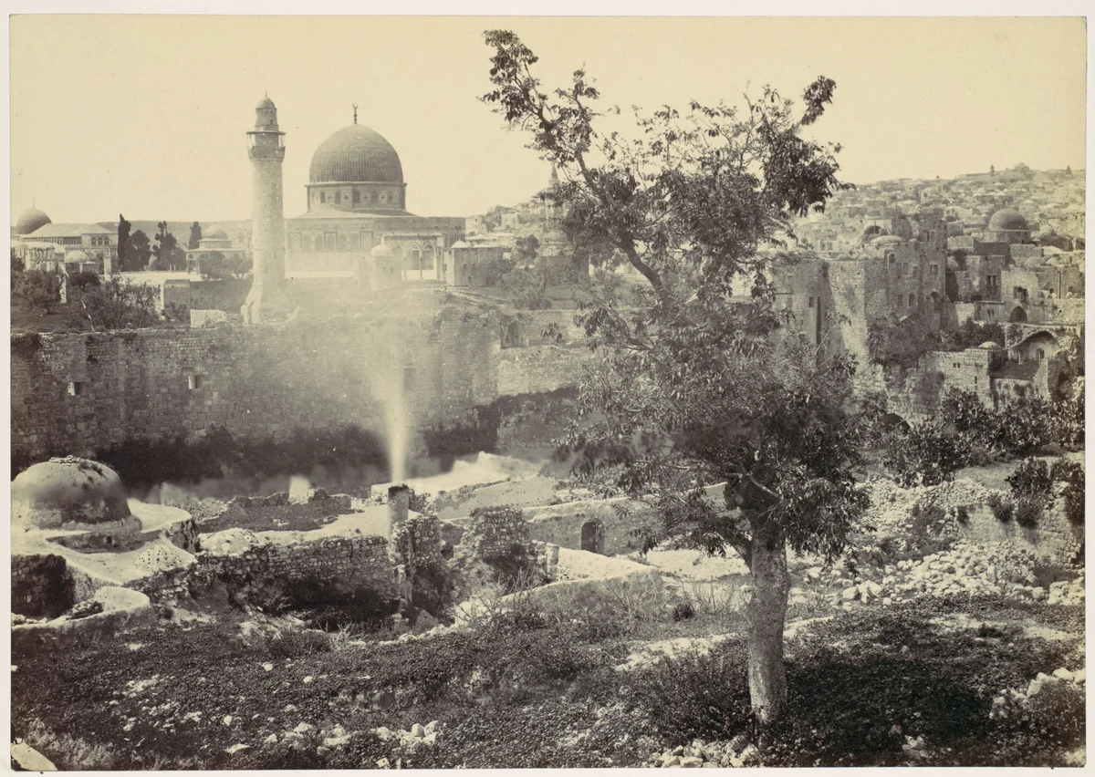 The Mosque of Omar, Jerusalem by Francis Frith, photograph, 1857