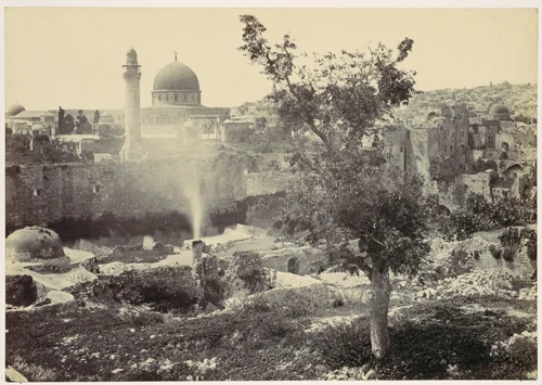 The Mosque of Omar, Jerusalem by Francis Frith, photograph, 1857