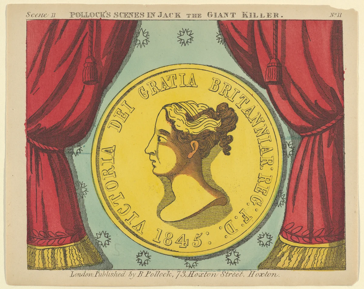 Scene 11, from Jack and the Giant Killer, Scenes for a Toy Theater by Benjamin Pollock, print, 1870-1890