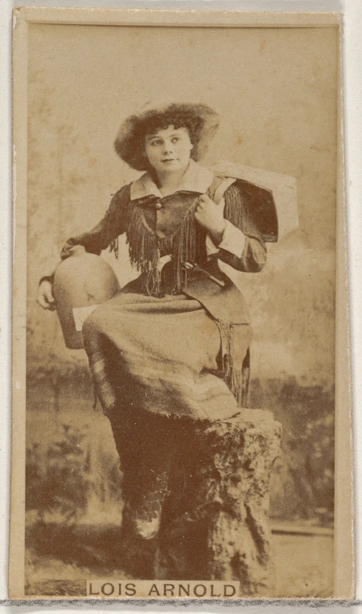 Lois Arnold, from the Actors and Actresses series (N45, Type 8) for Virginia Brights Cigarettes by Allen & Ginter, photograph, 1885-1891