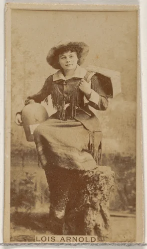 Lois Arnold, from the Actors and Actresses series (N45, Type 8) for Virginia Brights Cigarettes by Allen & Ginter, photograph, 1885-1891