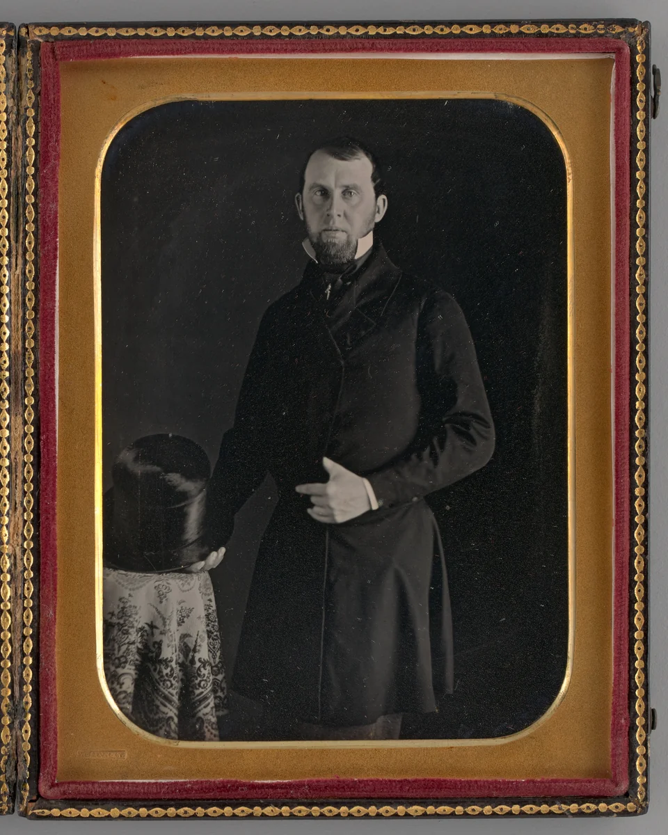 Untitled (Portrait of a Standing Man) by Edward Tompkins Whitney, other, 1848