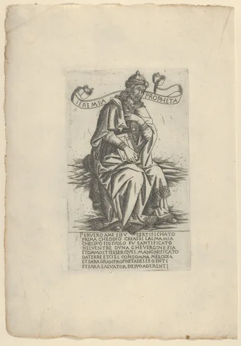 The Prophet Jeremiah, from Prophets and Sibyls by Francesco Rosselli, print, 1480-1490