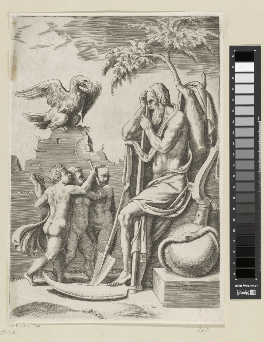 Tijd by Unknown, print, 1501-1580