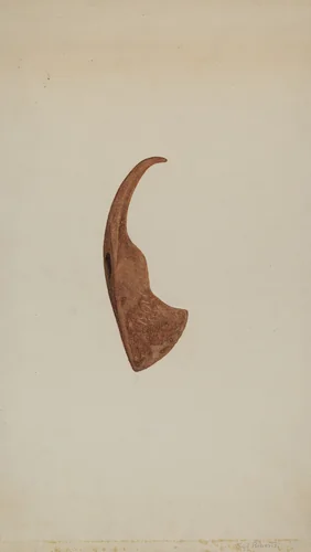 Iron Hatchet Head by Sydney Roberts, index of american design, 1938