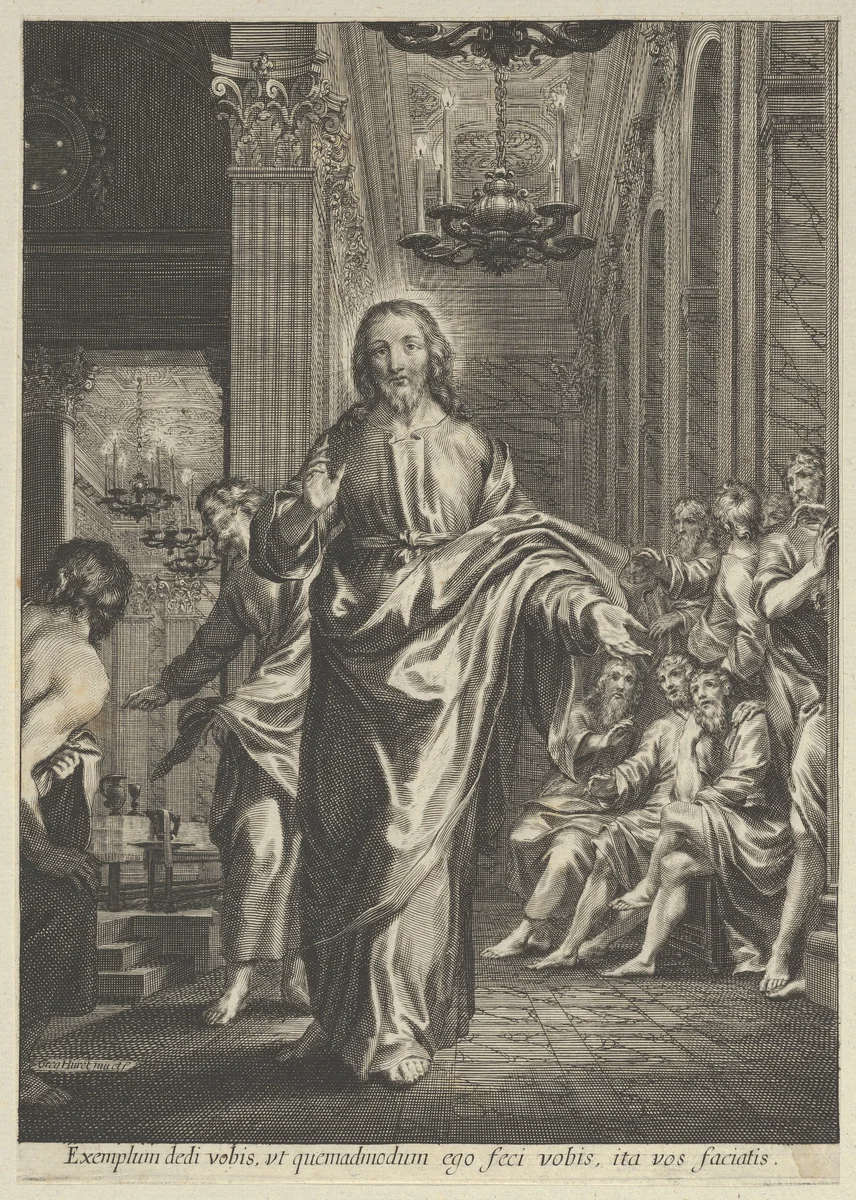 Christ and his Disciples by Grégoire Huret, print, 1620-1670
