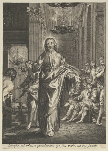 Christ and his Disciples by Grégoire Huret, print, 1620-1670