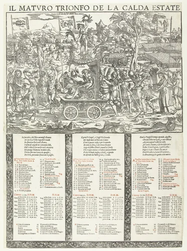De zomer by anonymous, print, 1537-1550