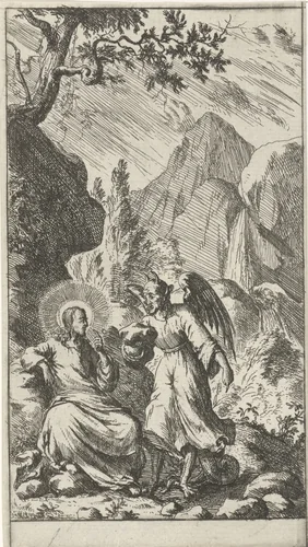Verzoeking van Christus by anonymous, print, 1681-1762