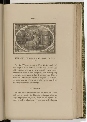 Headpiece (page 137) from The Fables of Aesop by Thomas Bewick, illustrated book, 1818