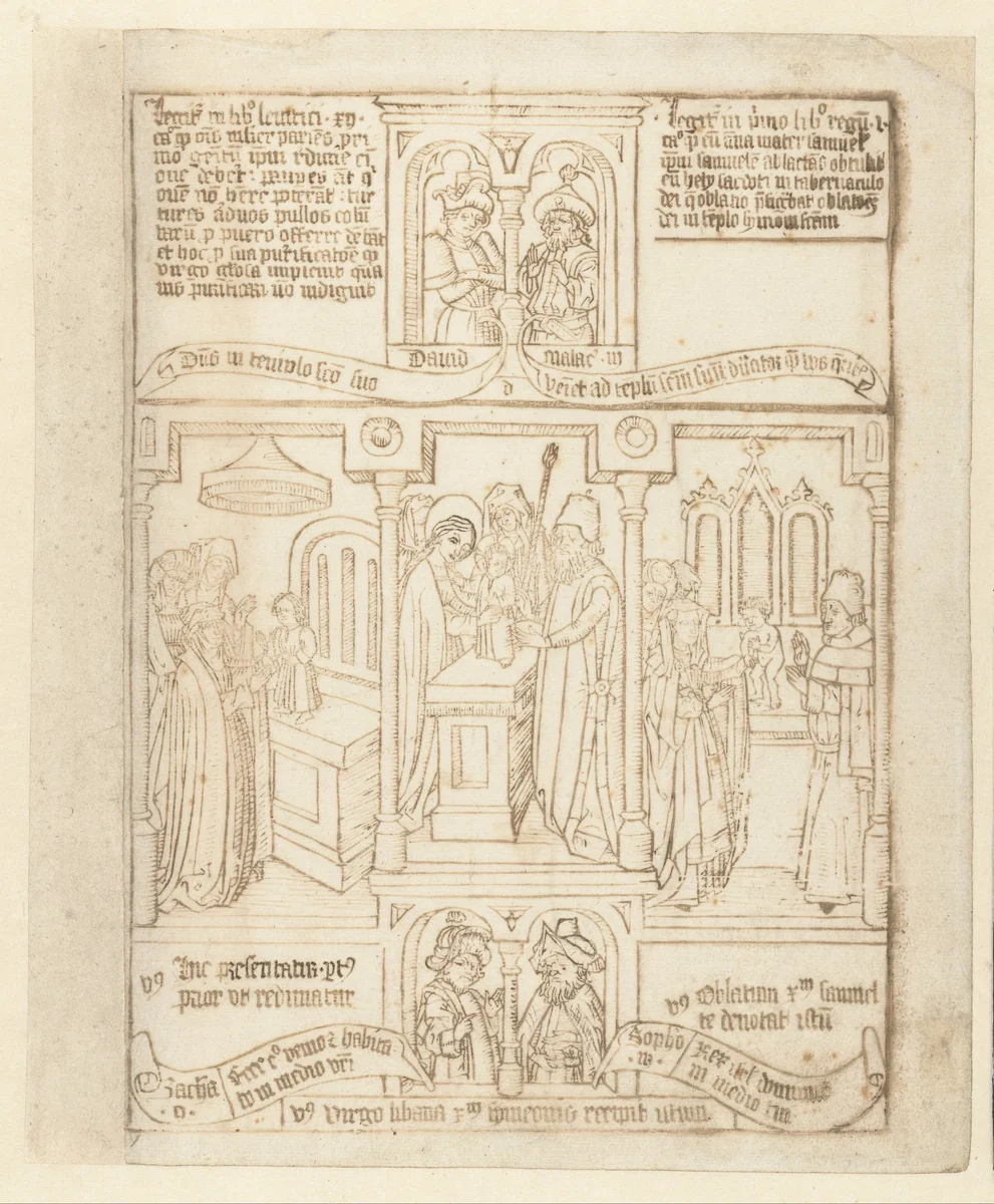 Presentatie van Christus by anonymous, print, 1460-1480