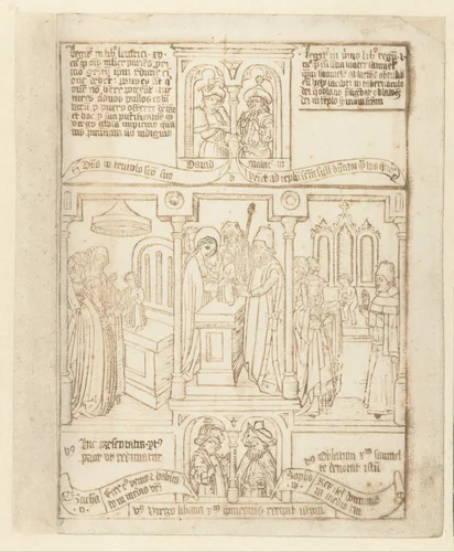 Presentatie van Christus by anonymous, print, 1460-1480