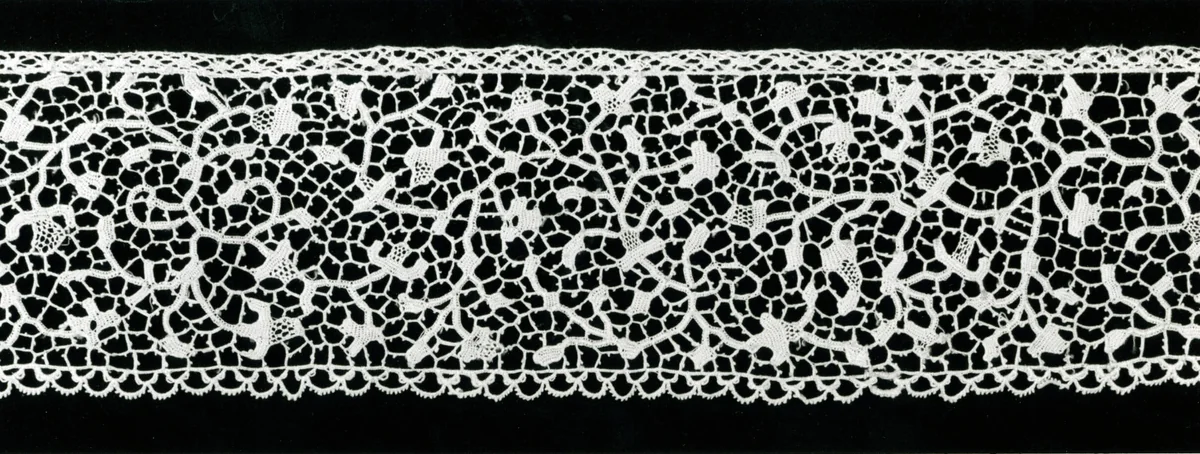 Border by Europe, textile, 1690-1710