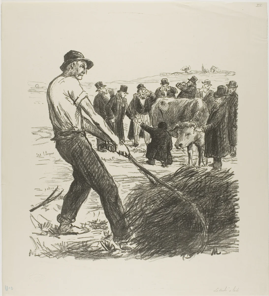 Milch Cow by Théophile Alexandre Steinlen, print, 1879-1923