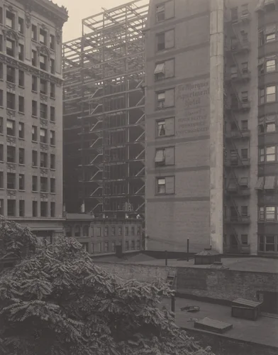 From the Back-Window—291—Building in Construction by Alfred Stieglitz, photograph, 1916