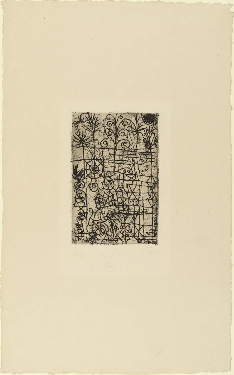 Underbrush (Gestrüpp) by Paul Klee, print, 1928